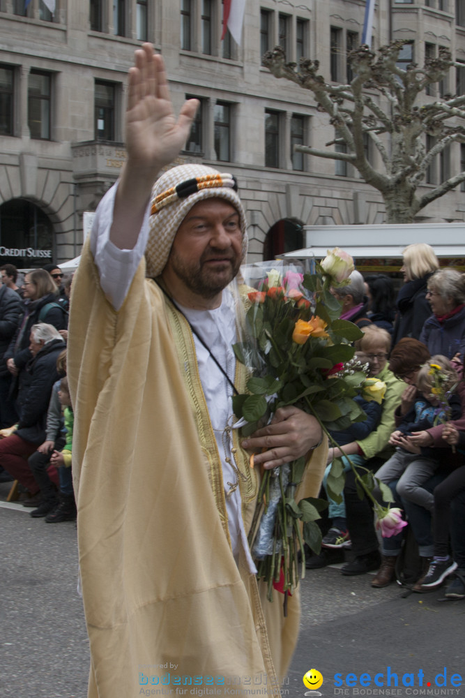 Sechselaeuten Kinderumzug - Fruehlingsfest: Zuerich, 08.04.2019