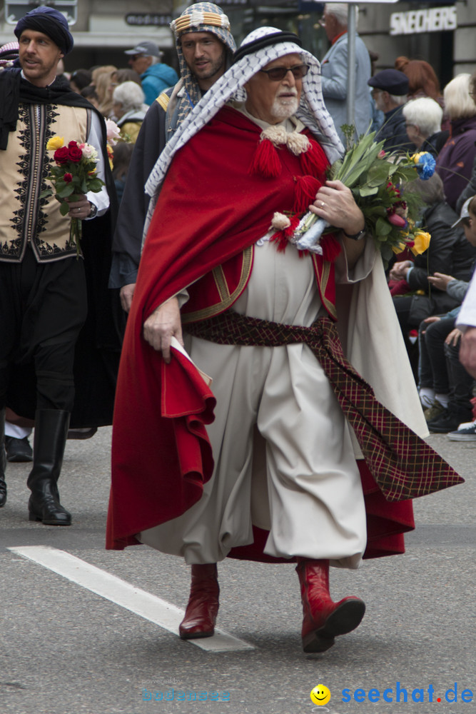 Sechselaeuten Kinderumzug - Fruehlingsfest: Zuerich, 08.04.2019