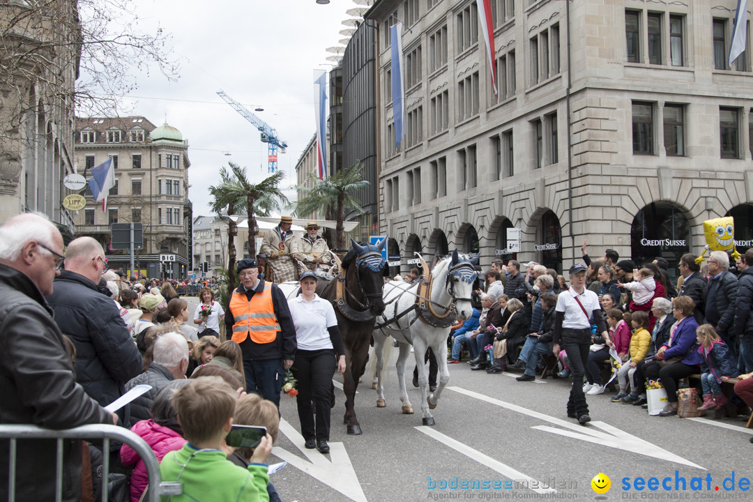 Sechselaeuten Kinderumzug - Fruehlingsfest: Zuerich, 08.04.2019