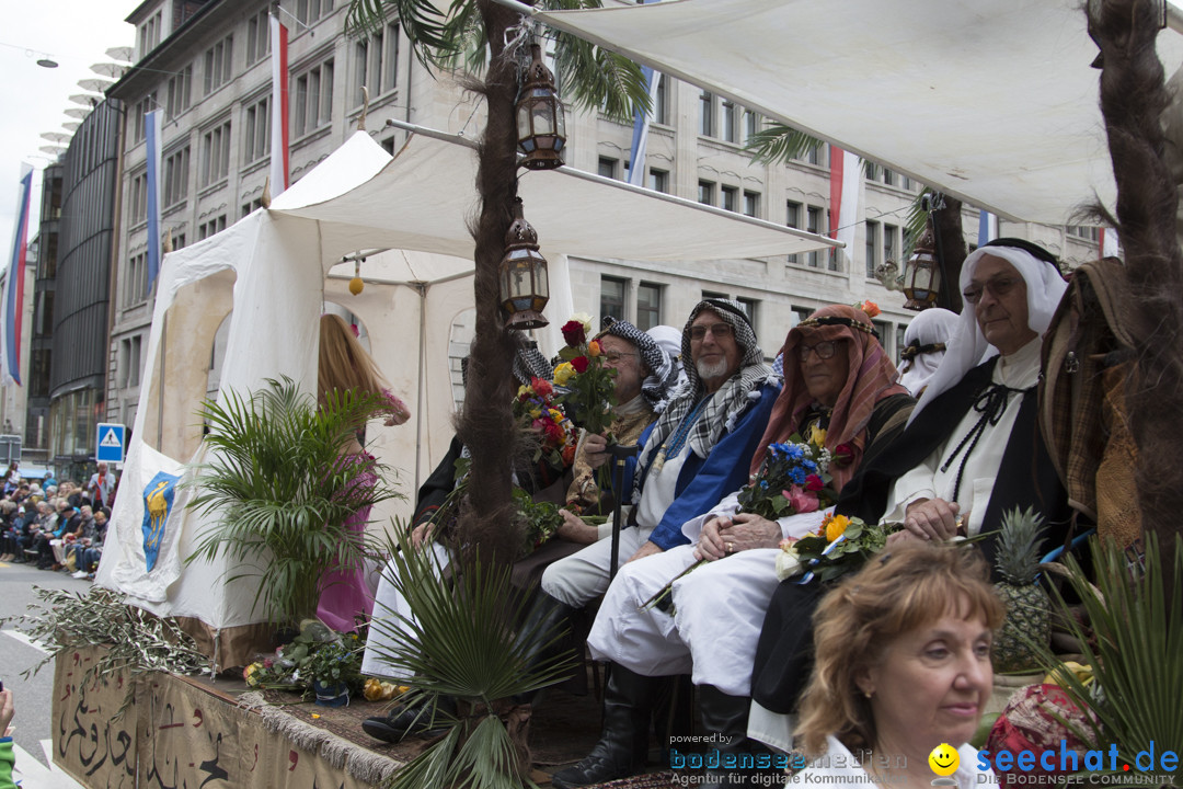 Sechselaeuten Kinderumzug - Fruehlingsfest: Zuerich, 08.04.2019