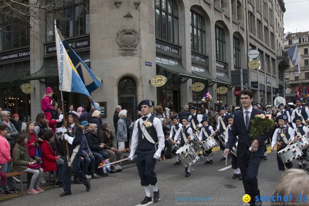 Sechselaeuten Kinderumzug - Fruehlingsfest: Zuerich, 08.04.2019