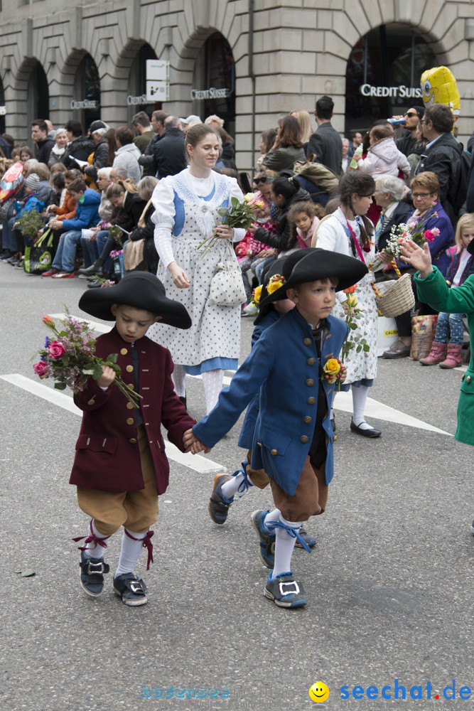 Sechselaeuten Kinderumzug - Fruehlingsfest: Zuerich, 08.04.2019