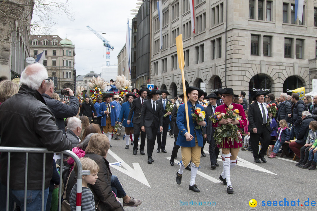 Sechselaeuten Kinderumzug - Fruehlingsfest: Zuerich, 08.04.2019