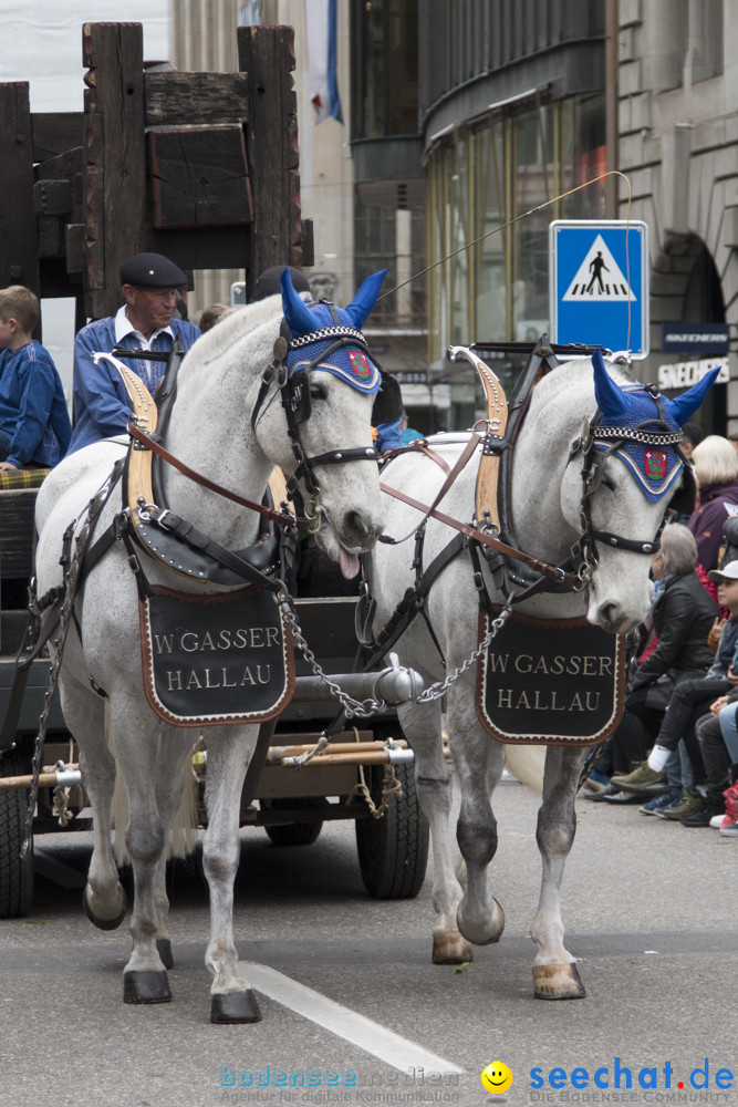 Sechselaeuten Kinderumzug - Fruehlingsfest: Zuerich, 08.04.2019