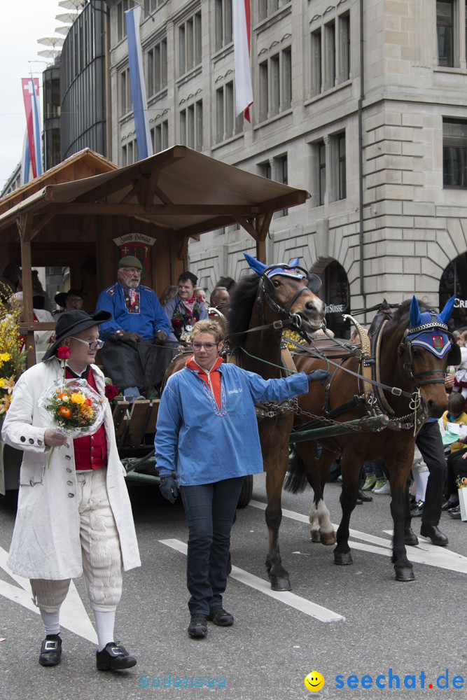 Sechselaeuten Kinderumzug - Fruehlingsfest: Zuerich, 08.04.2019