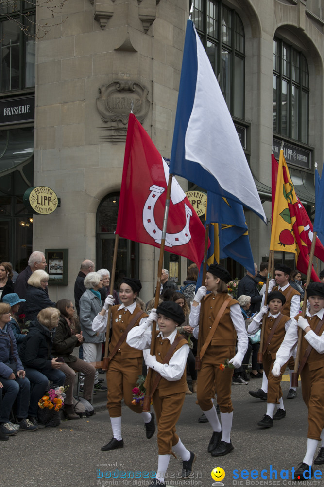 Sechselaeuten Kinderumzug - Fruehlingsfest: Zuerich, 08.04.2019