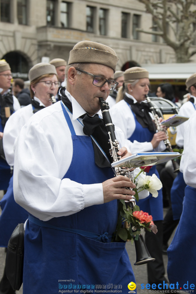 Sechselaeuten Kinderumzug - Fruehlingsfest: Zuerich, 08.04.2019