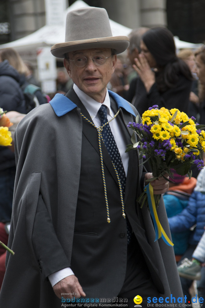 Sechselaeuten Kinderumzug - Fruehlingsfest: Zuerich, 08.04.2019