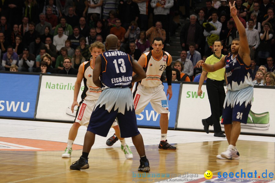 Basketball Bundesliga: ULM - BREMERHAVEN: Ulm, 27.02.2010