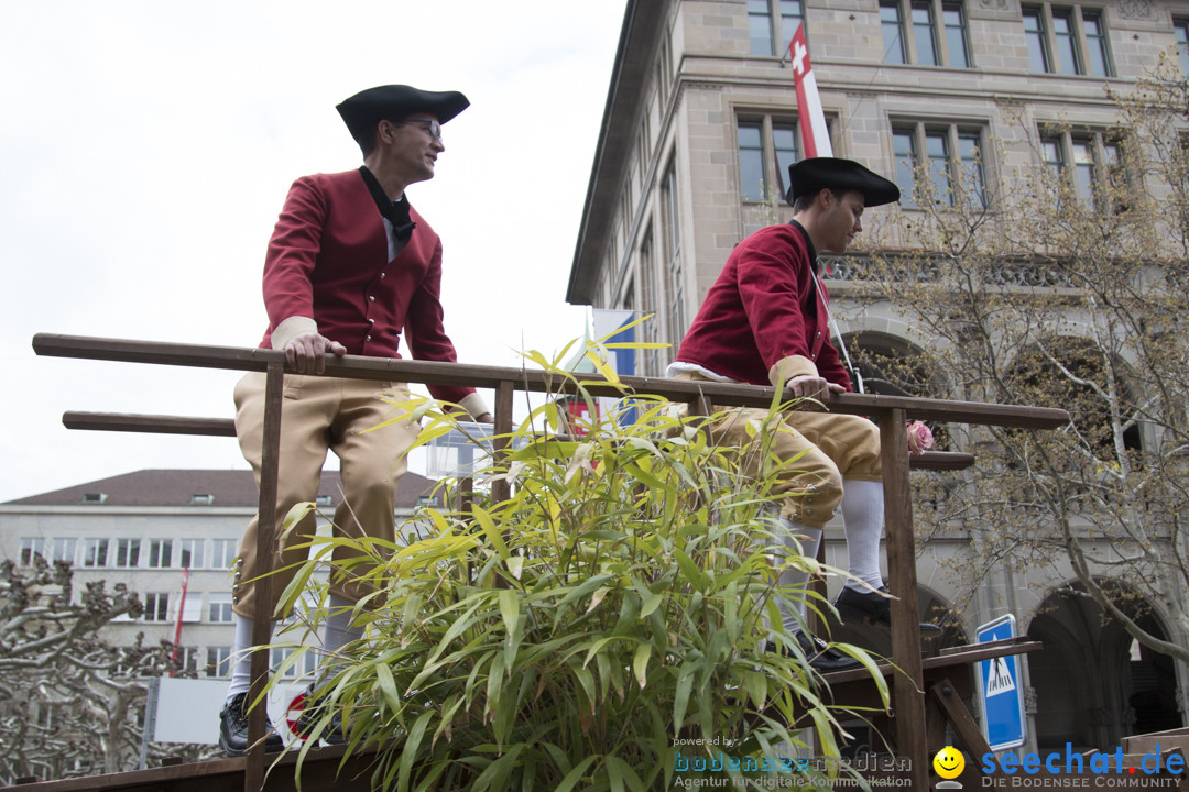 Sechselaeuten Kinderumzug - Fruehlingsfest: Zuerich, 08.04.2019