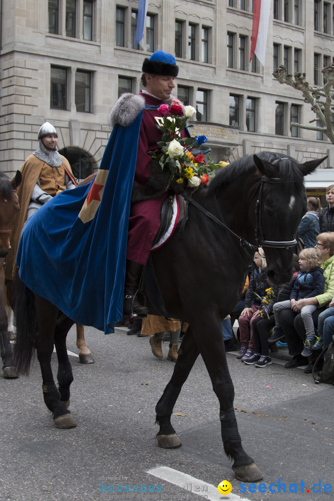 Sechselaeuten Kinderumzug - Fruehlingsfest: Zuerich, 08.04.2019