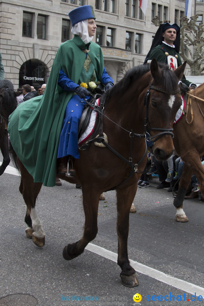 Sechselaeuten Kinderumzug - Fruehlingsfest: Zuerich, 08.04.2019