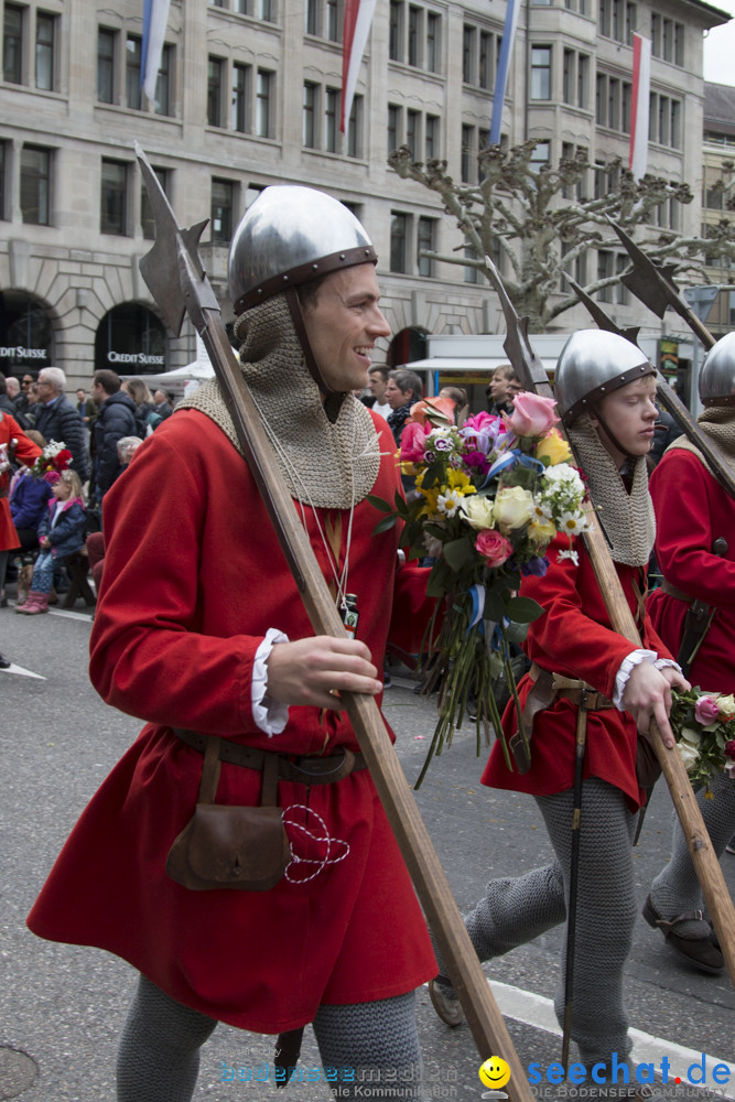 Sechselaeuten Kinderumzug - Fruehlingsfest: Zuerich, 08.04.2019