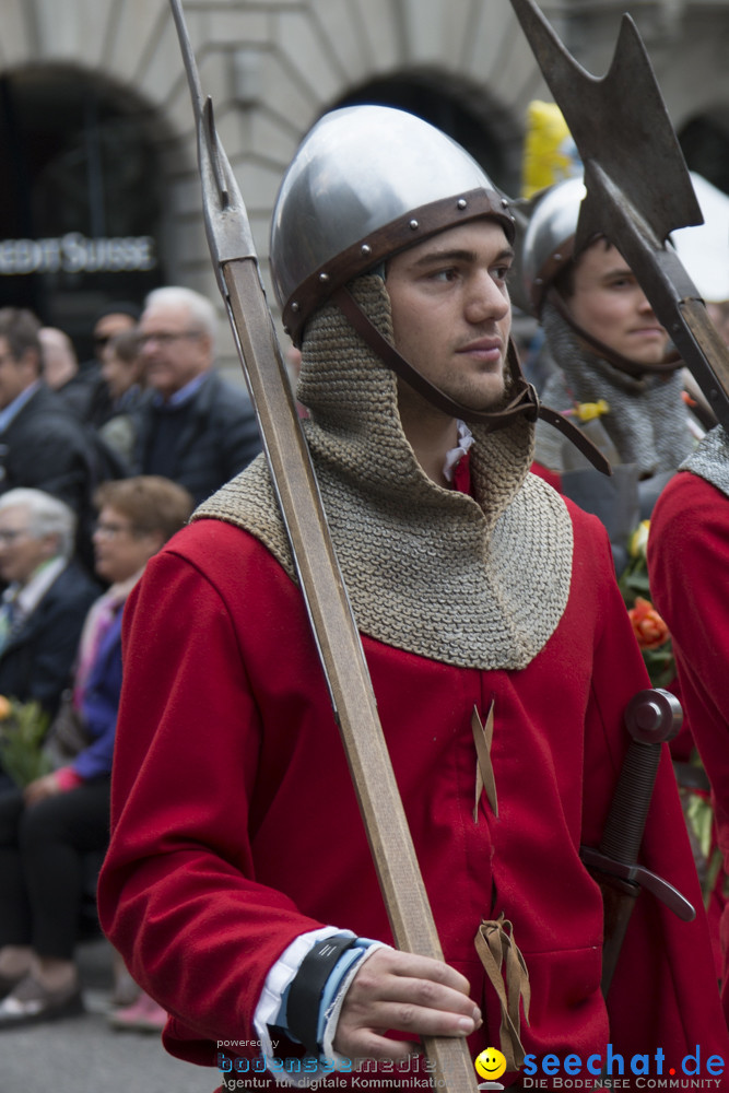 Sechselaeuten Kinderumzug - Fruehlingsfest: Zuerich, 08.04.2019