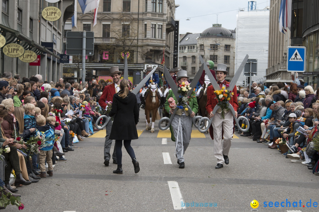 Sechselaeuten Kinderumzug - Fruehlingsfest: Zuerich, 08.04.2019