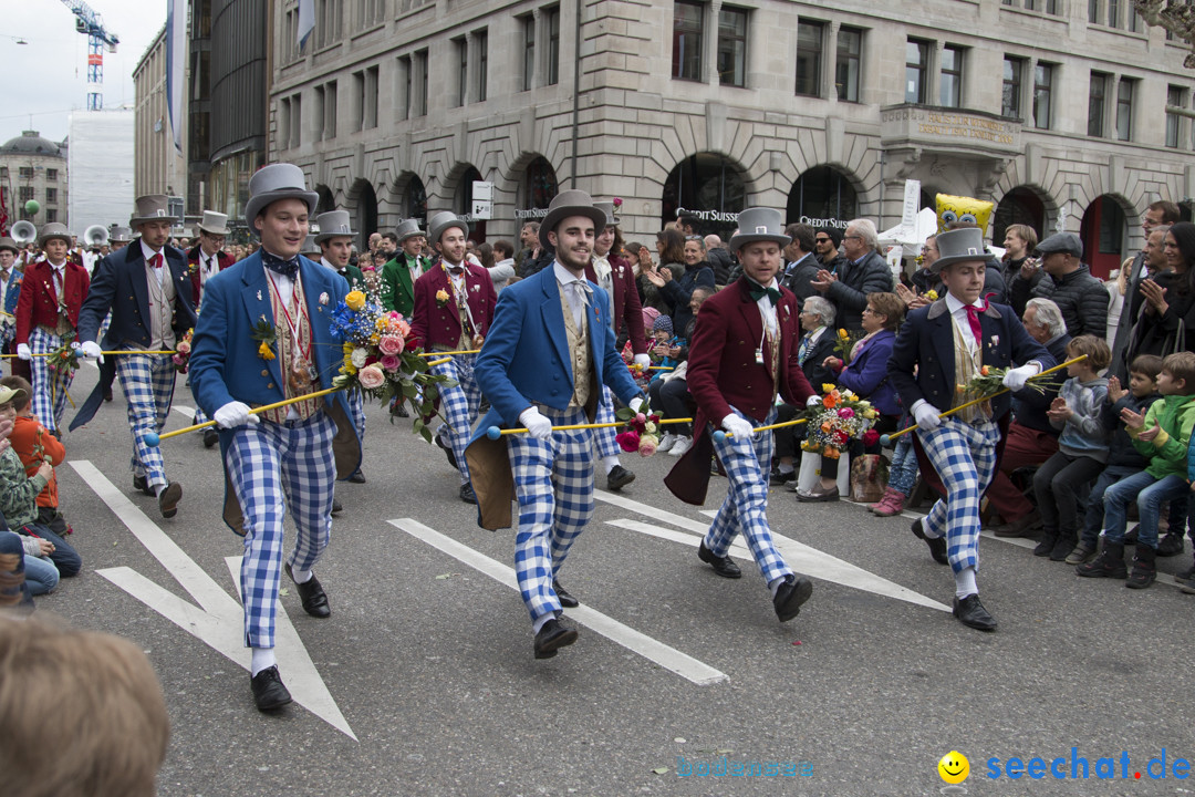 Sechselaeuten Kinderumzug - Fruehlingsfest: Zuerich, 08.04.2019