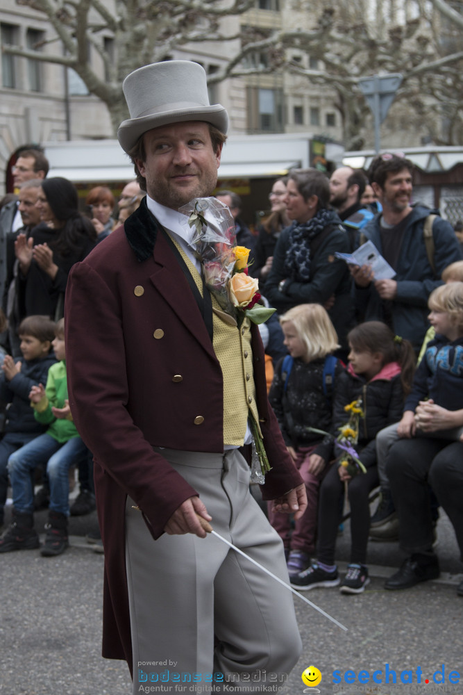 Sechselaeuten Kinderumzug - Fruehlingsfest: Zuerich, 08.04.2019