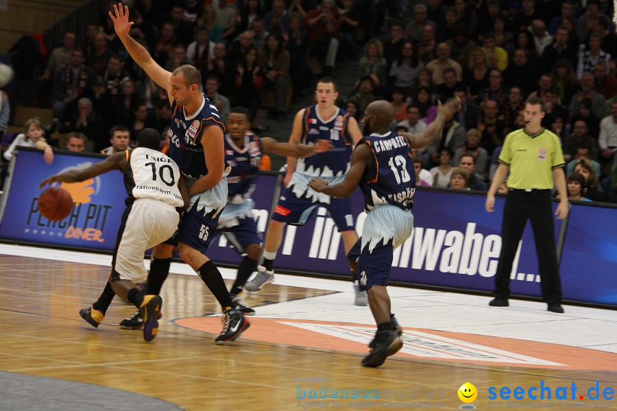 Basketball Bundesliga: ULM - BREMERHAVEN: Ulm, 27.02.2010