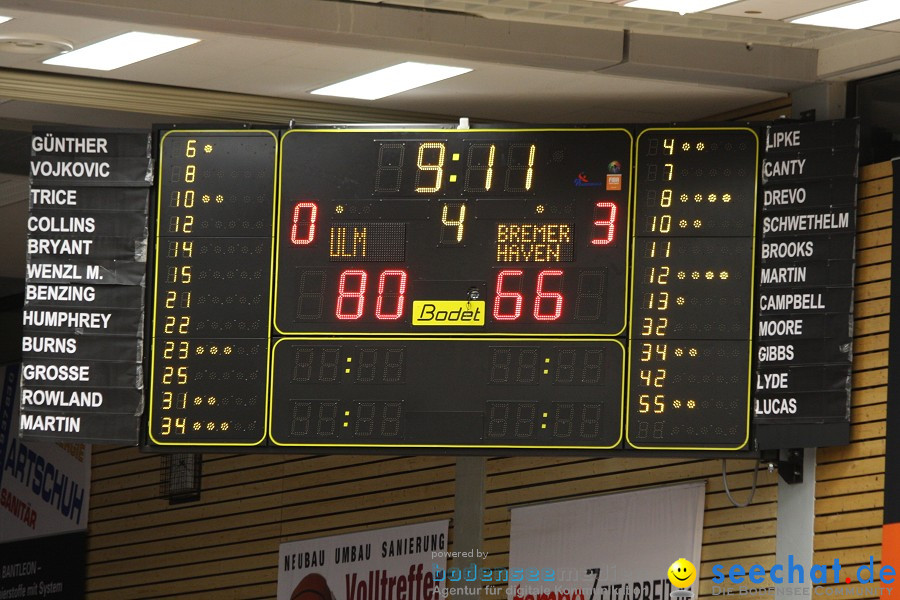 Basketball Bundesliga: ULM - BREMERHAVEN: Ulm, 27.02.2010