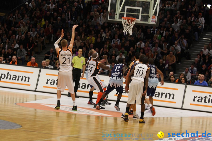 Basketball Bundesliga: ULM - BREMERHAVEN: Ulm, 27.02.2010