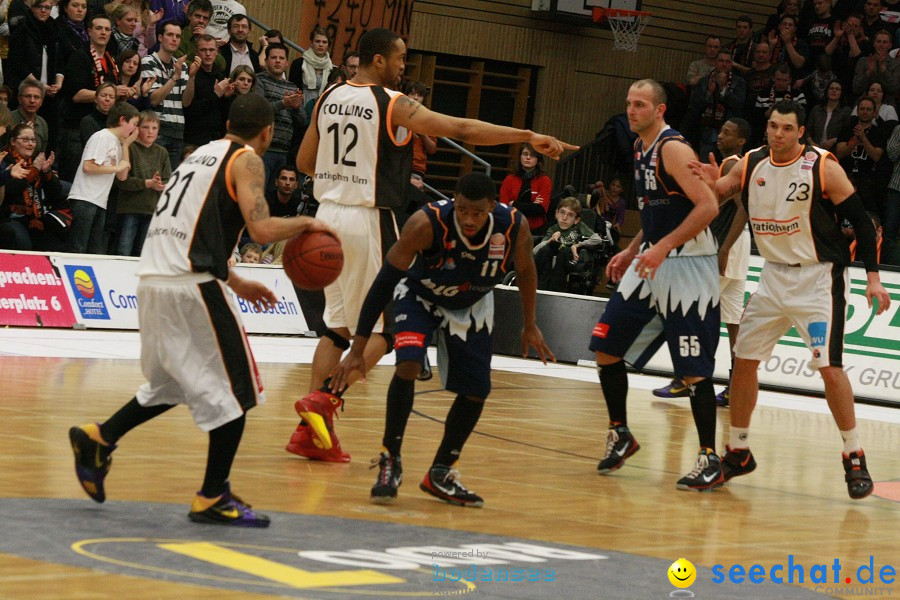 Basketball Bundesliga: ULM - BREMERHAVEN: Ulm, 27.02.2010