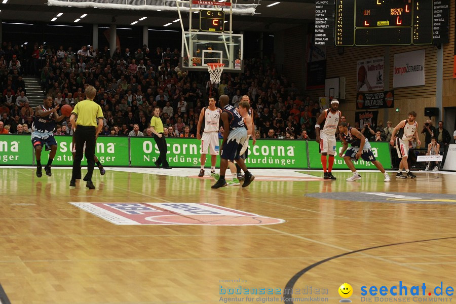 Basketball Bundesliga: ULM - BREMERHAVEN: Ulm, 27.02.2010