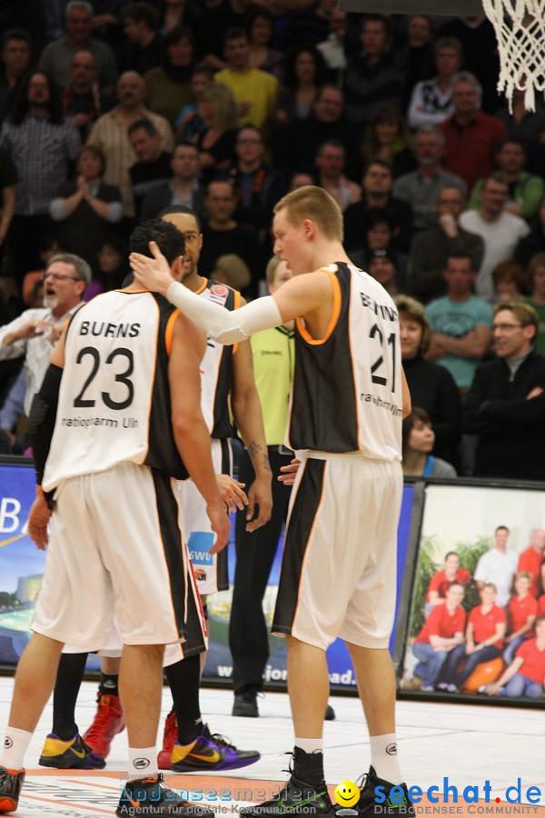 Basketball Bundesliga: ULM - BREMERHAVEN: Ulm, 27.02.2010