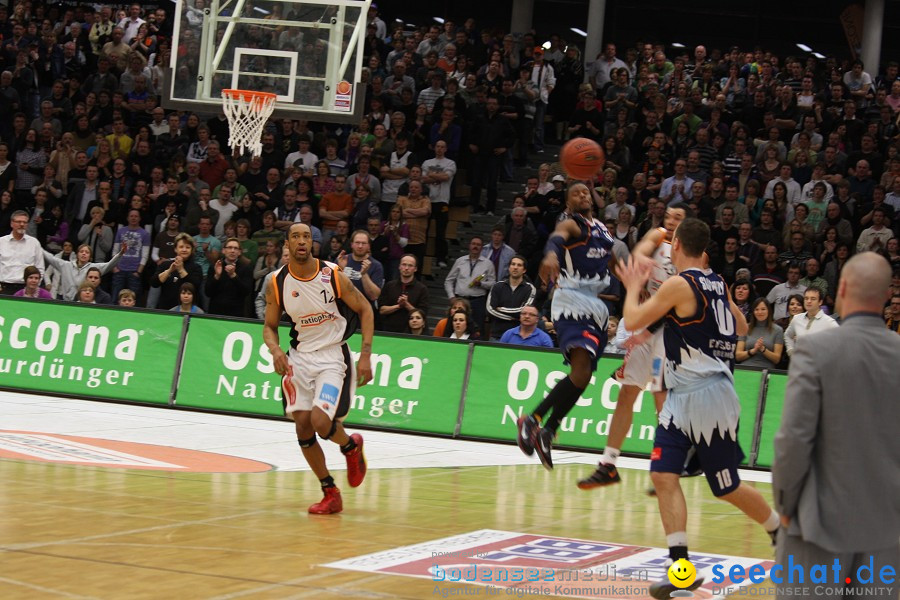 Basketball Bundesliga: ULM - BREMERHAVEN: Ulm, 27.02.2010