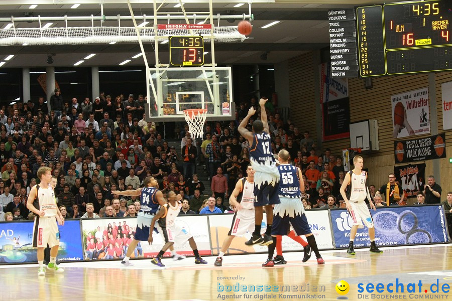 Basketball Bundesliga: ULM - BREMERHAVEN: Ulm, 27.02.2010