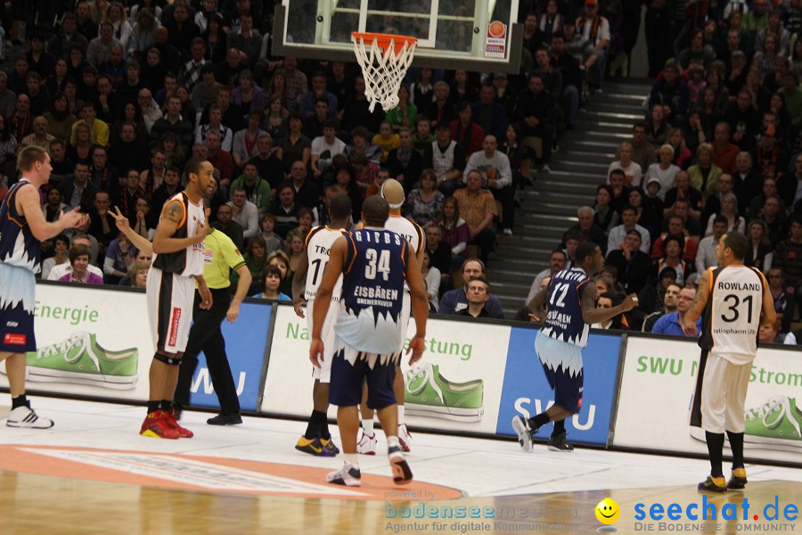 Basketball Bundesliga: ULM - BREMERHAVEN: Ulm, 27.02.2010