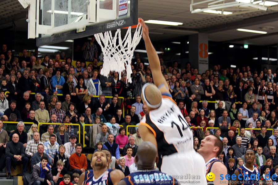 Basketball Bundesliga: ULM - BREMERHAVEN: Ulm, 27.02.2010