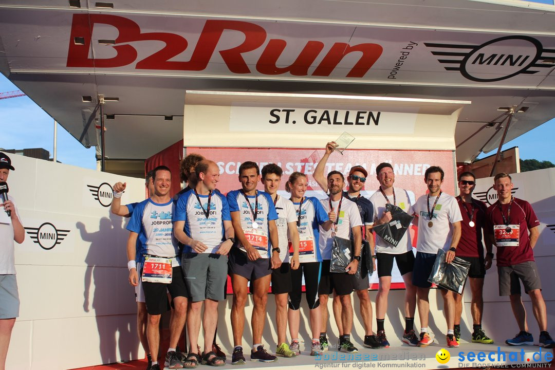 B2Run Schweizer Firmenlauf: St. Gallen, 24.06.2019