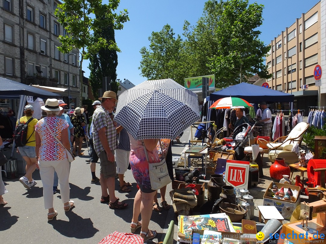 Grenzueberschreitender Hitze-Flohmarkt: Konstanz am Bodensee, 30.06.2019