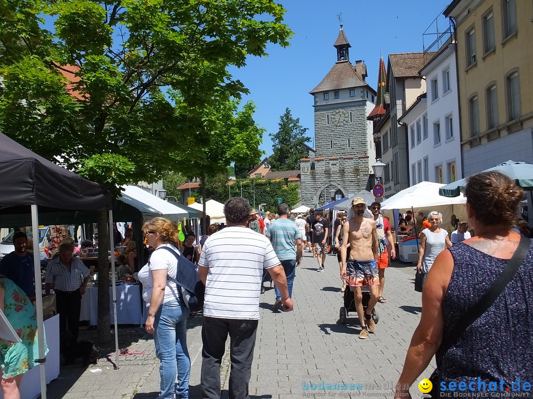 Grenzueberschreitender Hitze-Flohmarkt: Konstanz am Bodensee, 30.06.2019