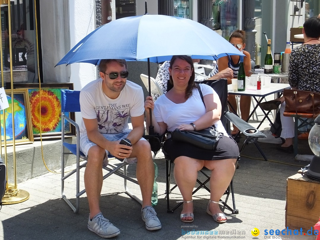 Grenzueberschreitender Hitze-Flohmarkt: Konstanz am Bodensee, 30.06.2019