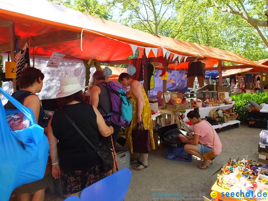 Grenzueberschreitender Hitze-Flohmarkt: Konstanz am Bodensee, 30.06.2019