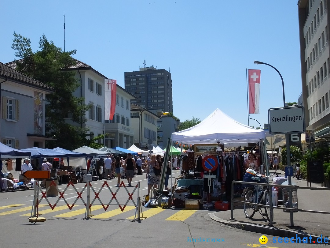 Grenzueberschreitender Hitze-Flohmarkt: Konstanz am Bodensee, 30.06.2019