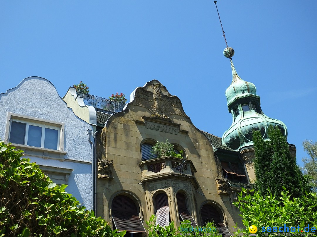 Grenzueberschreitender Hitze-Flohmarkt: Konstanz am Bodensee, 30.06.2019