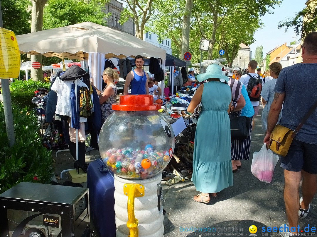 Grenzueberschreitender Hitze-Flohmarkt: Konstanz am Bodensee, 30.06.2019