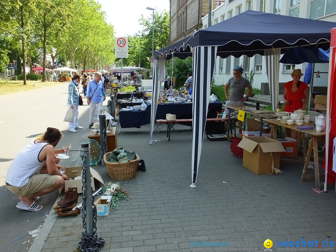 Grenzueberschreitender Hitze-Flohmarkt: Konstanz am Bodensee, 30.06.2019