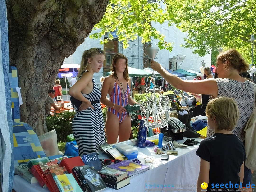 Grenzueberschreitender Hitze-Flohmarkt: Konstanz am Bodensee, 30.06.2019