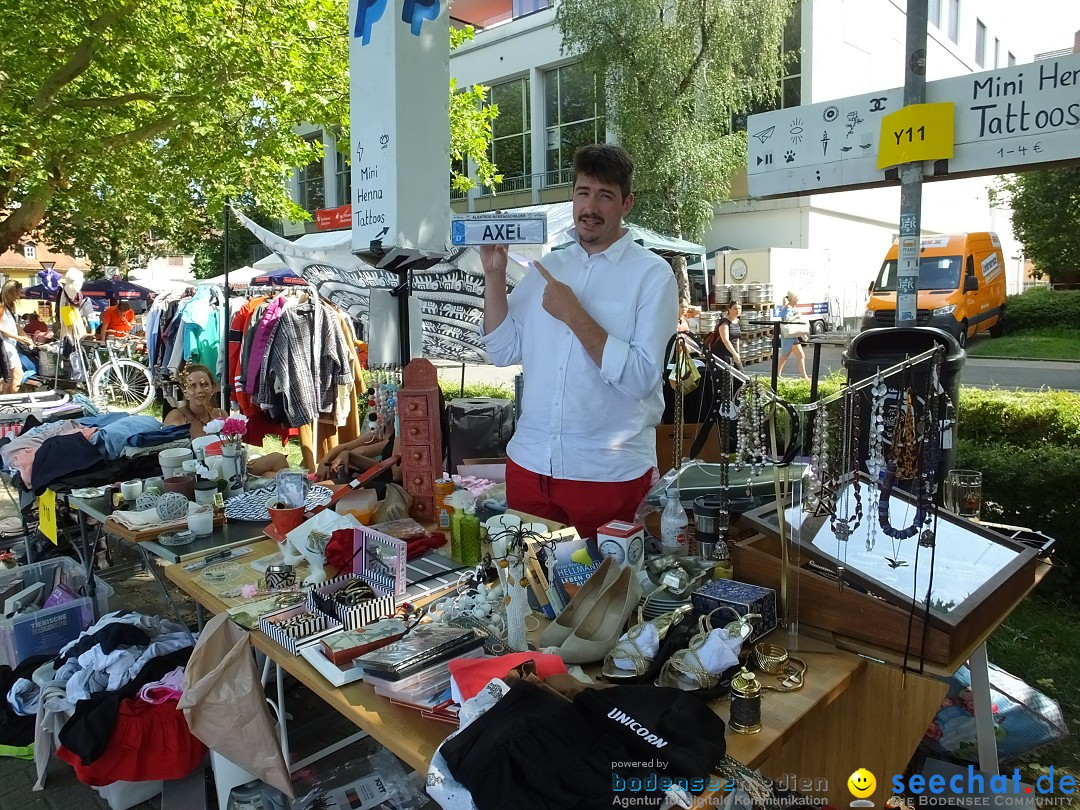 Grenzueberschreitender Hitze-Flohmarkt: Konstanz am Bodensee, 30.06.2019