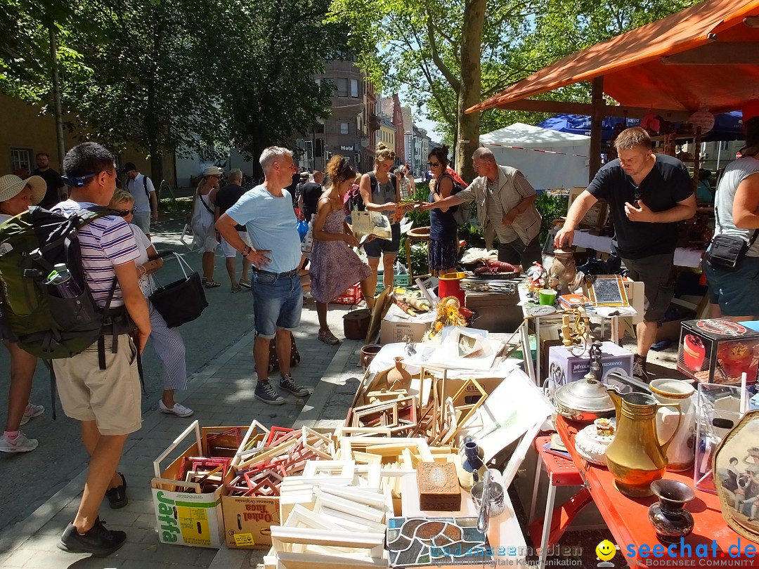 Grenzueberschreitender Hitze-Flohmarkt: Konstanz am Bodensee, 30.06.2019