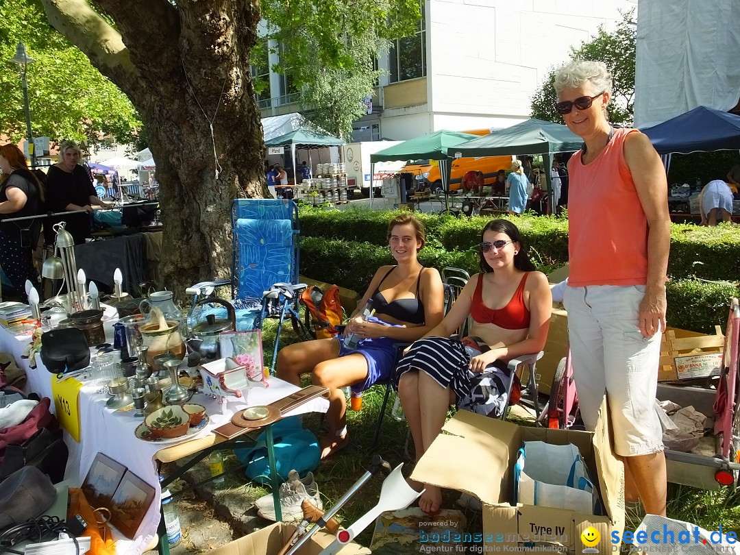 Grenzueberschreitender Hitze-Flohmarkt: Konstanz am Bodensee, 30.06.2019