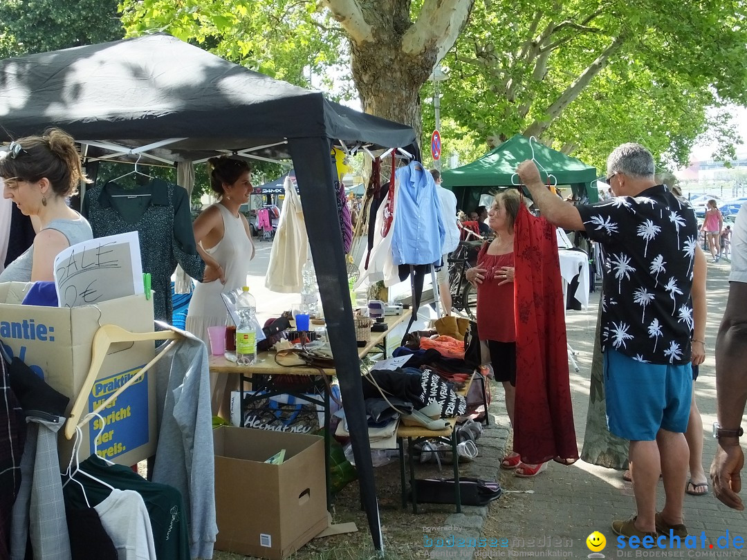 Grenzueberschreitender Hitze-Flohmarkt: Konstanz am Bodensee, 30.06.2019