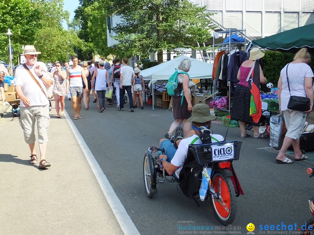 Grenzueberschreitender Hitze-Flohmarkt: Konstanz am Bodensee, 30.06.2019