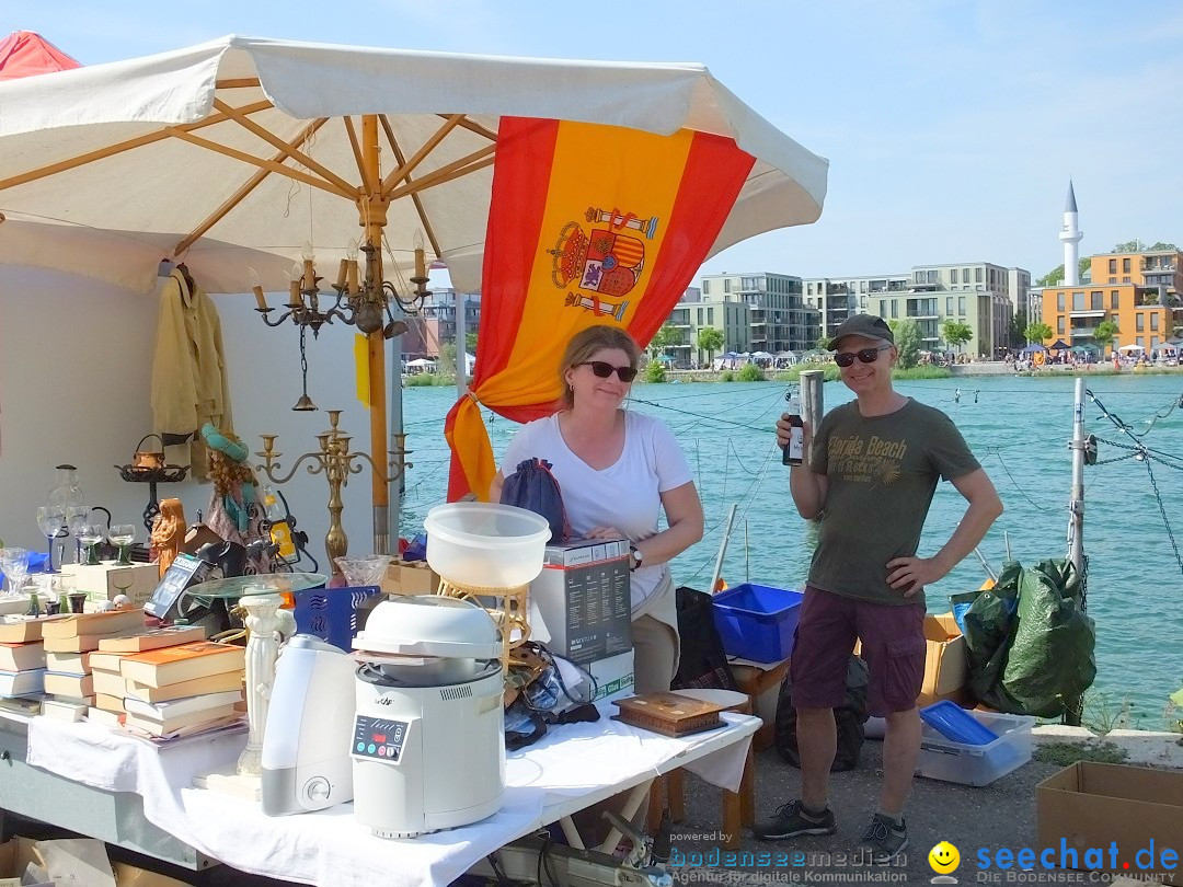 Grenzueberschreitender Hitze-Flohmarkt: Konstanz am Bodensee, 30.06.2019