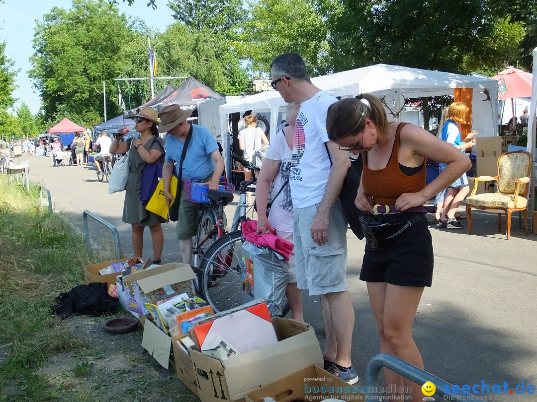 Grenzueberschreitender Hitze-Flohmarkt: Konstanz am Bodensee, 30.06.2019