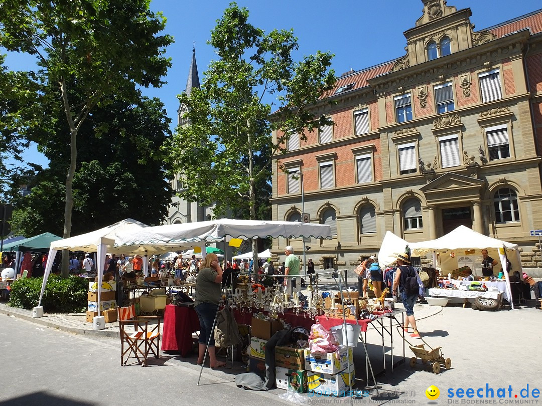 Grenzueberschreitender Hitze-Flohmarkt: Konstanz am Bodensee, 30.06.2019