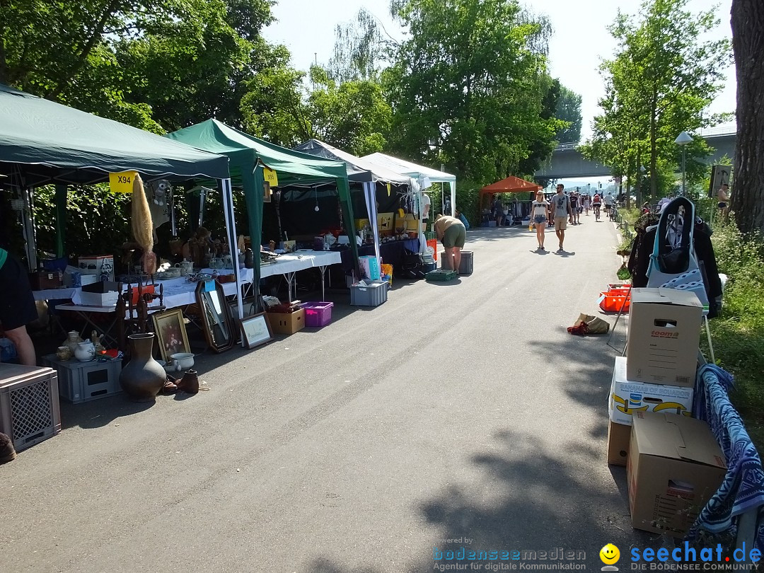 Grenzueberschreitender Hitze-Flohmarkt: Konstanz am Bodensee, 30.06.2019